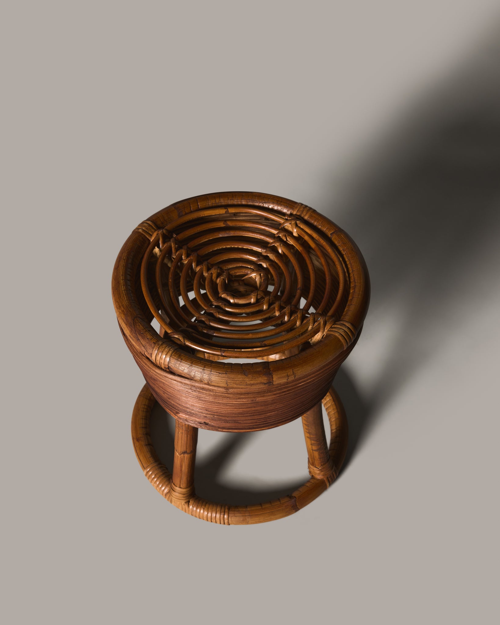 Rattan Totem Stool