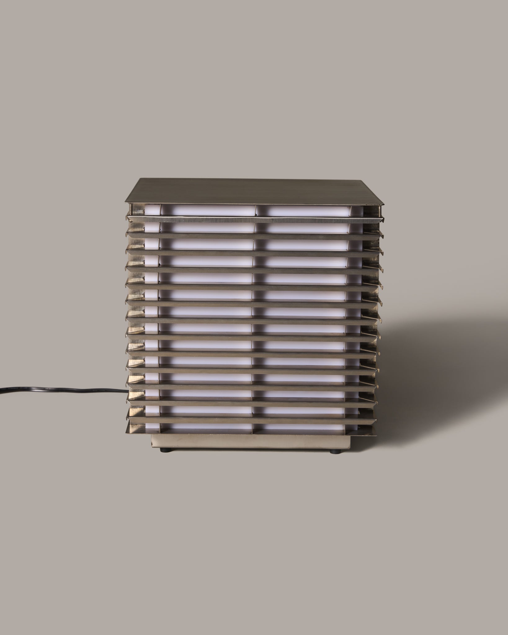 Steel Louvered Lamp