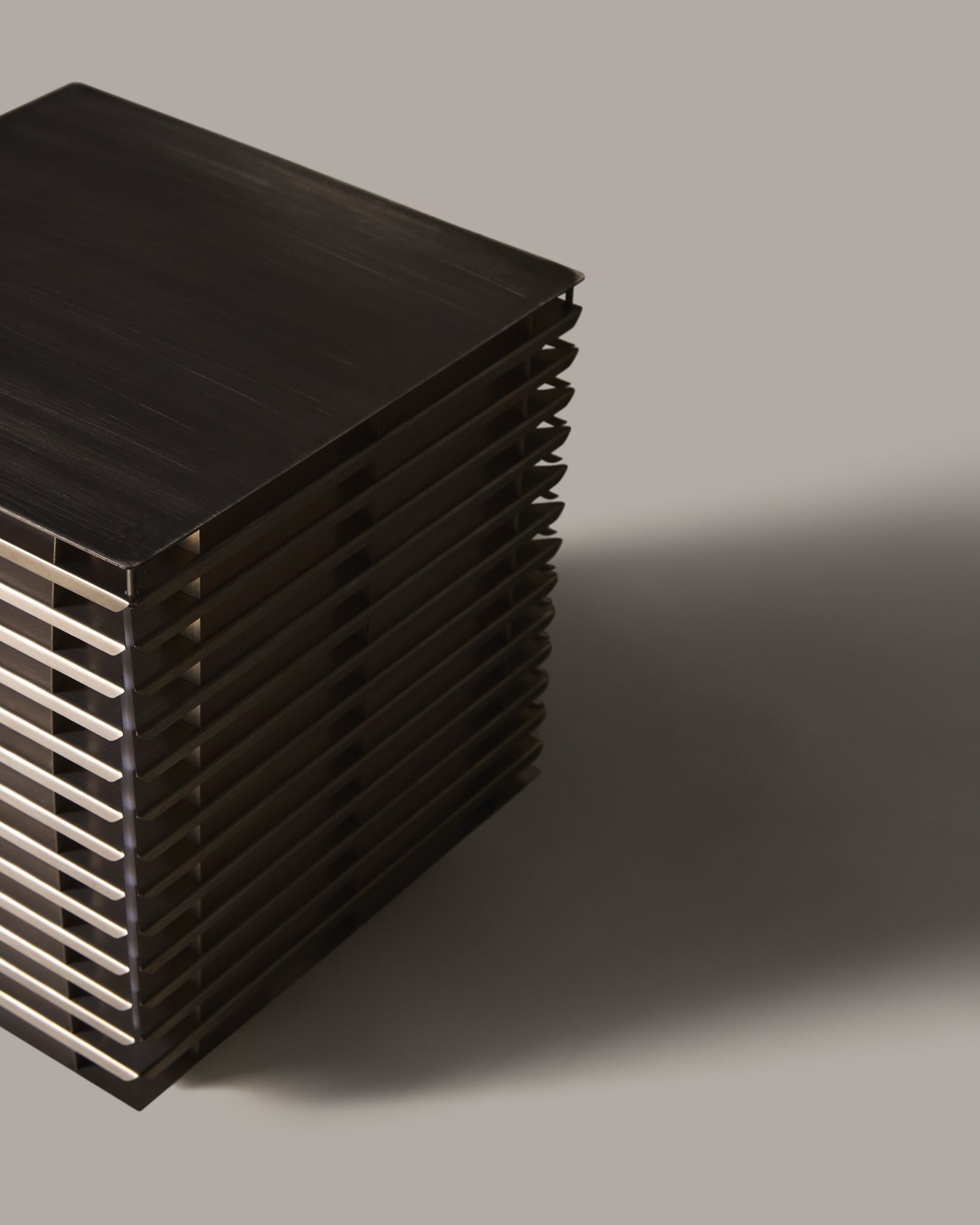 Steel Louvered Lamp