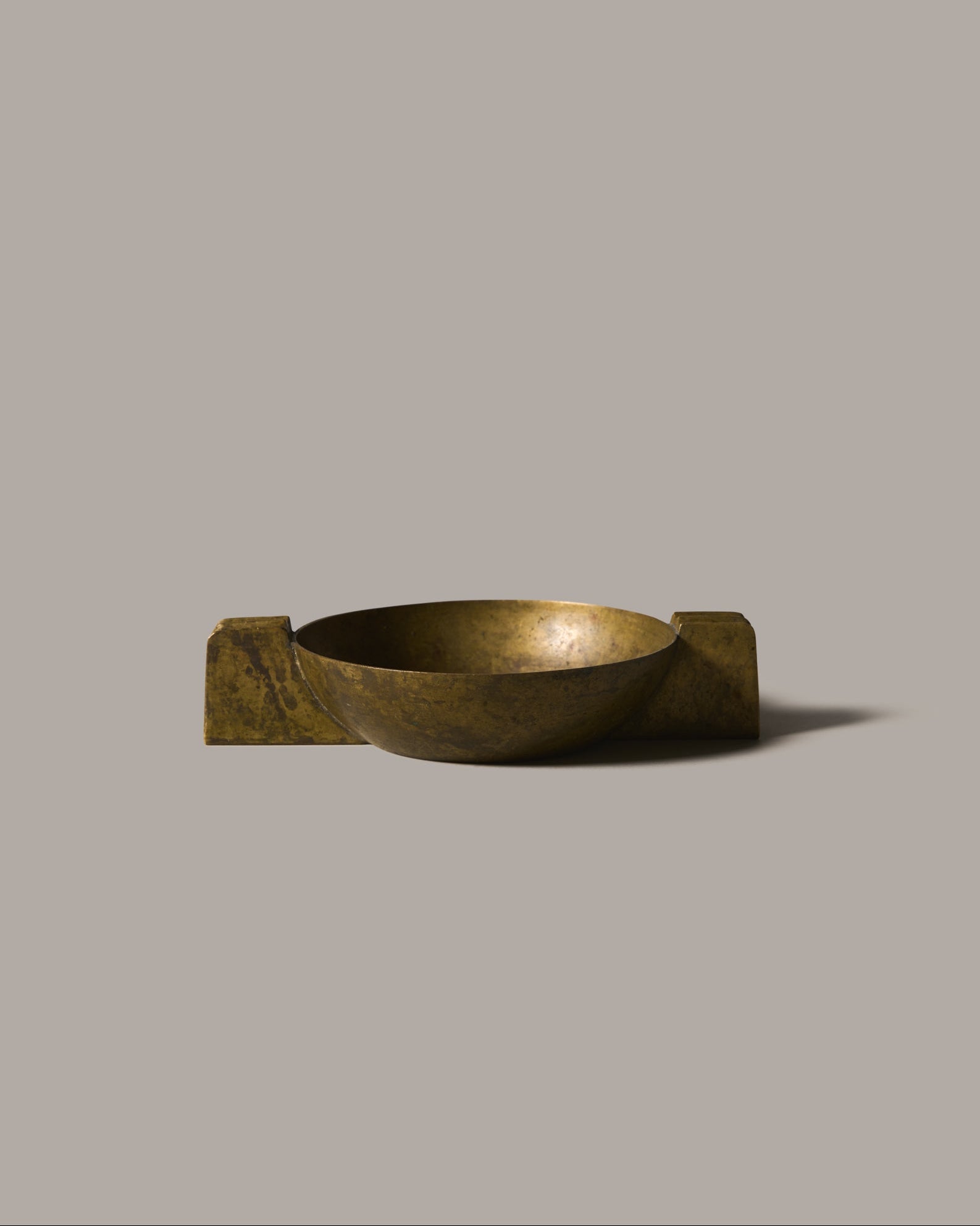 Art Deco Brass Bowl