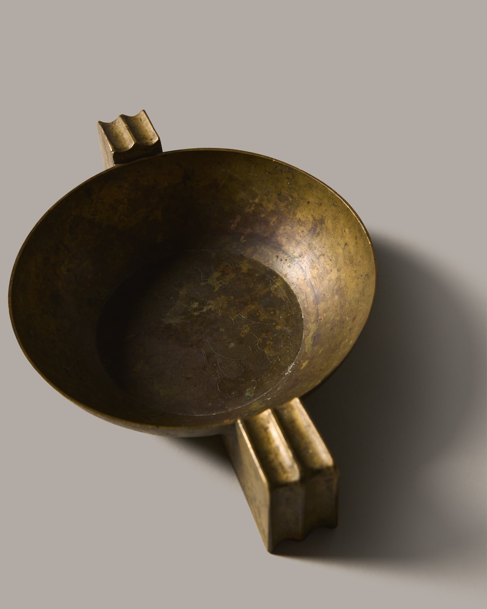 Art Deco Brass Bowl