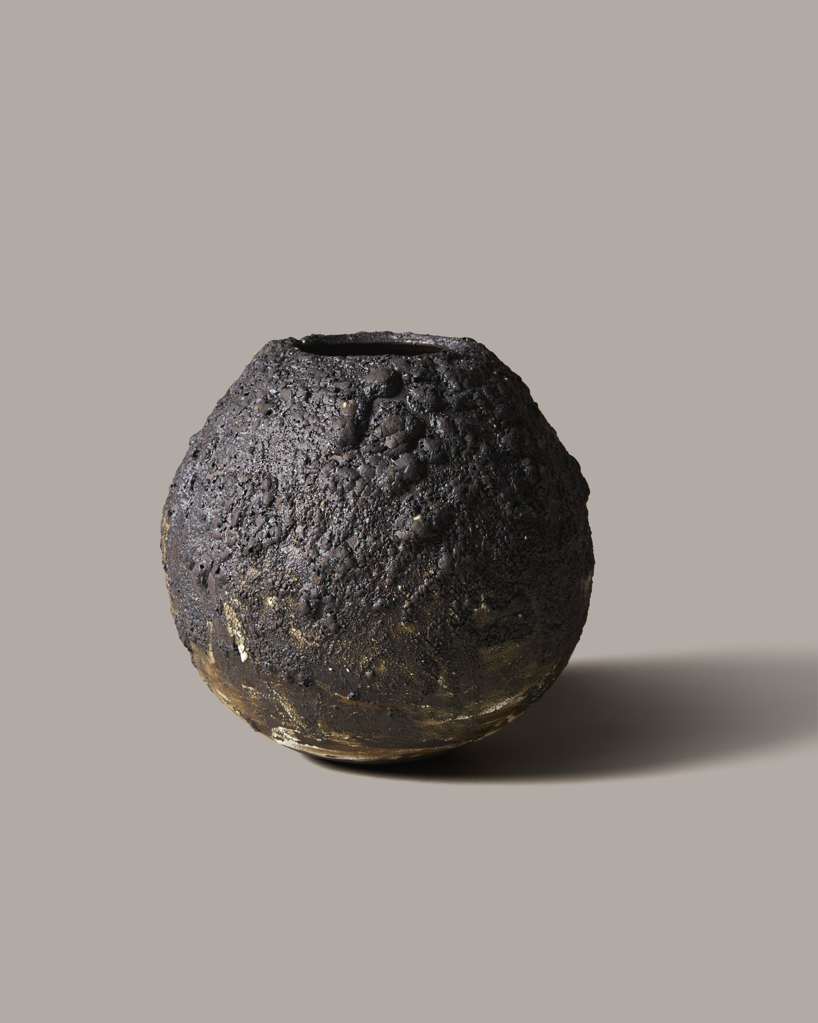 Handmade Black Ceramic Vase