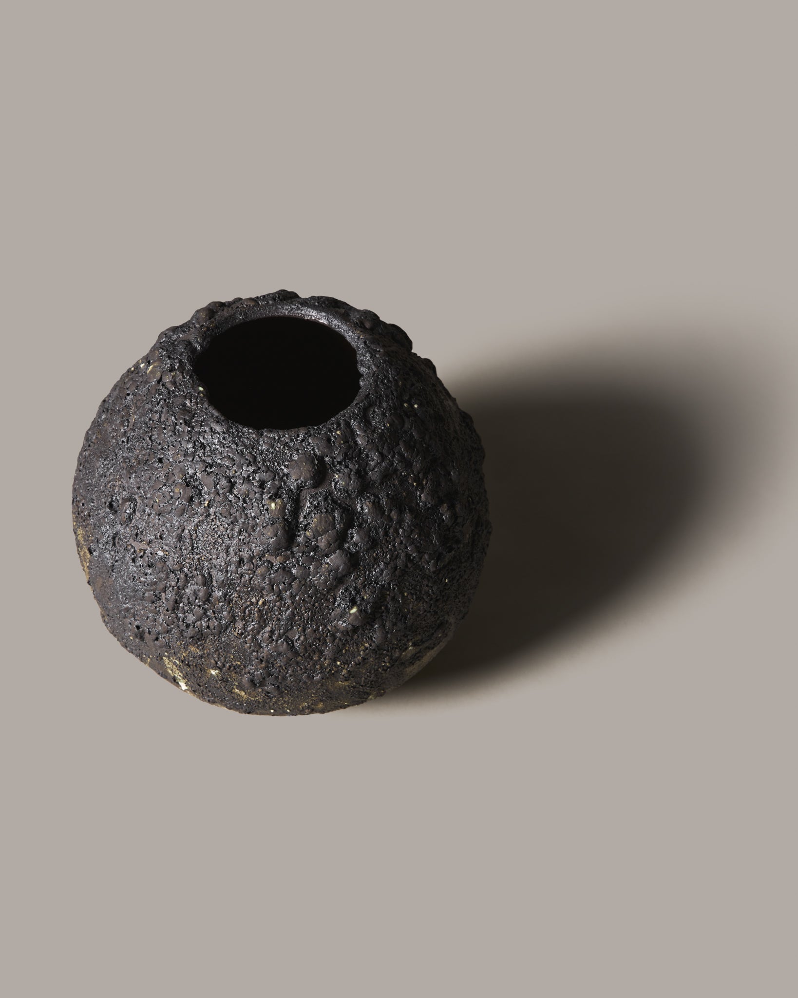 Handmade Black Ceramic Vase
