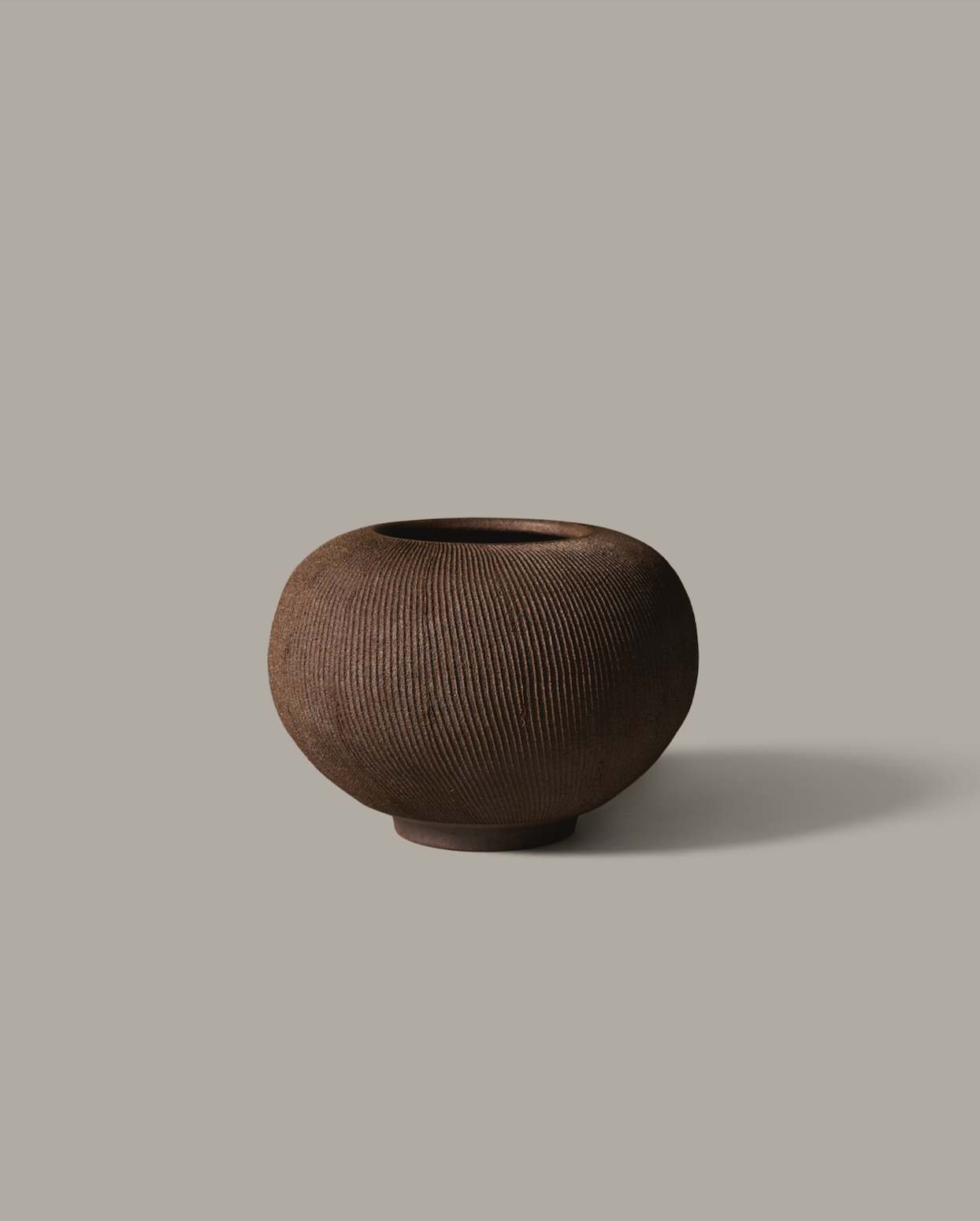 Jasper Ribbed Vase 030