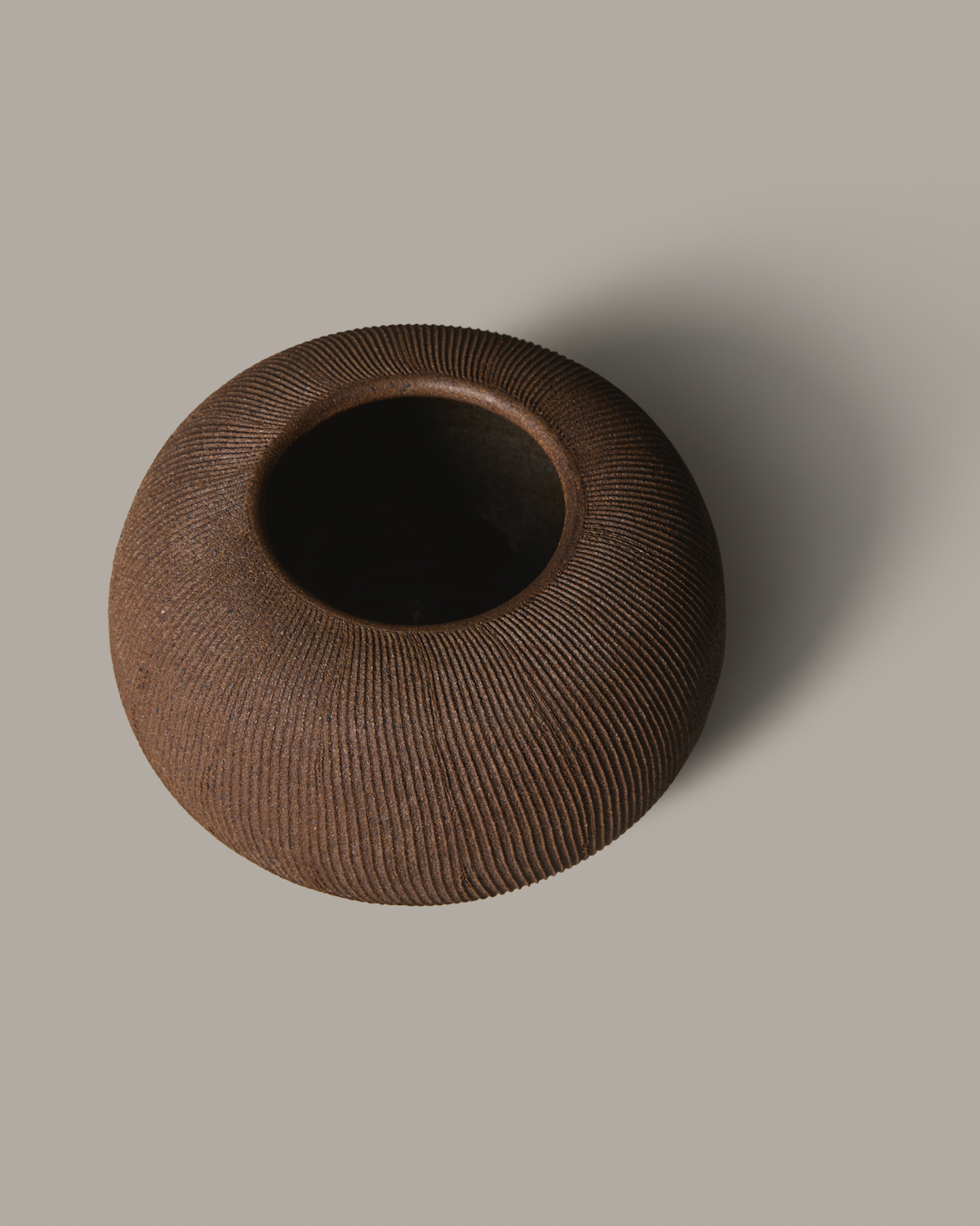 Jasper Ribbed Vase 030