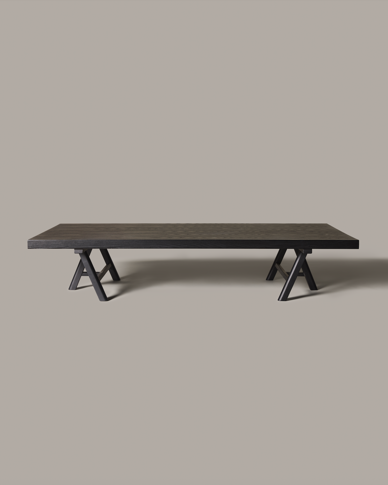 Black Ash Trestle Coffee Table