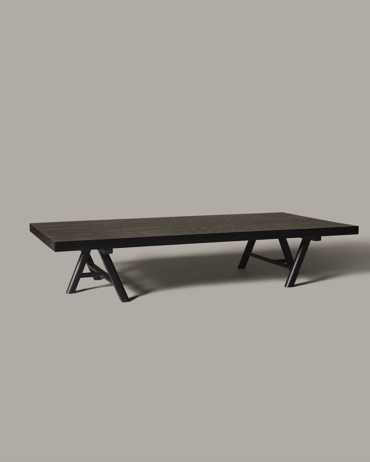 Black Ash Trestle Coffee Table